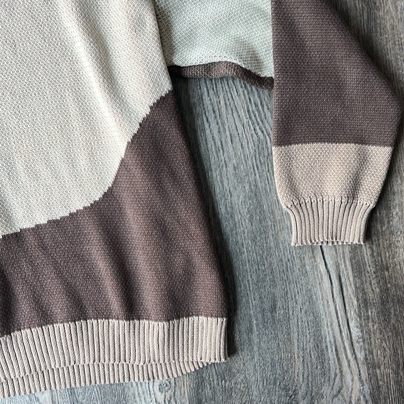 Harsh and Cruel Sweater Mountain Landscape Crew Neck Sweater Size Medium - Picture 6 of 15